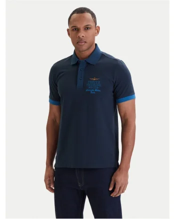 Tricou Barbati,  Slim fit, Bleumarin, Bumbac, Bleumarin