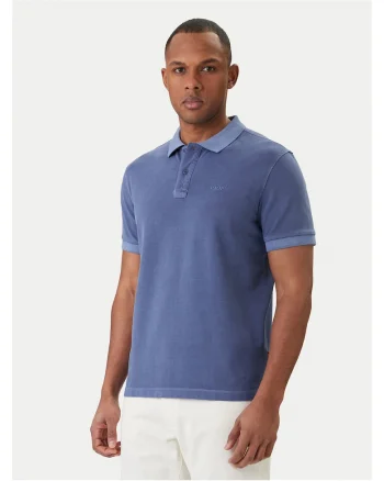 Tricou barbati,  bumbac organic, albastru, Albastru