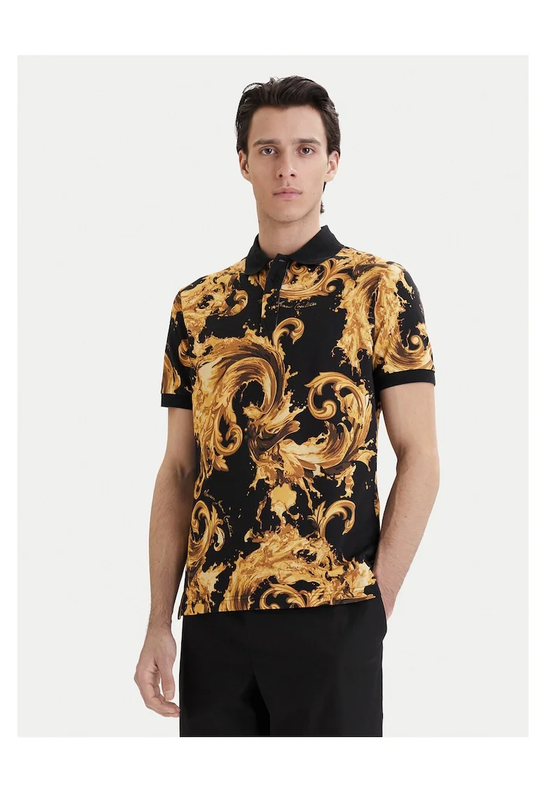 Tricou barbati, Negru/Galben