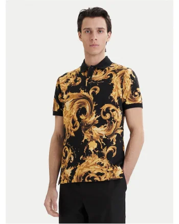 Tricou barbati, Negru/Galben