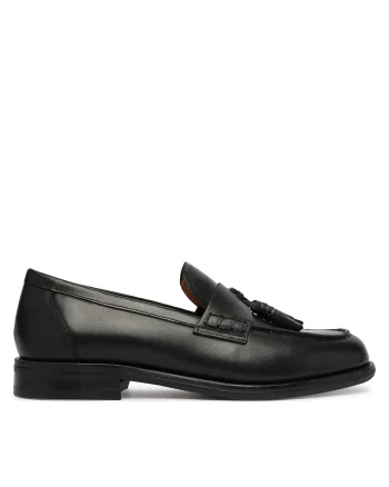 Mocasini dama,  de piele naturala, negru