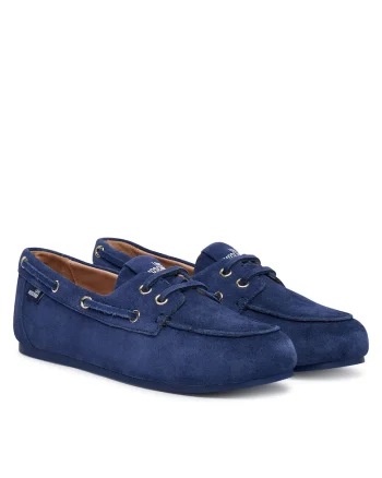 Mocasini dama,  piele naturala, albastru, stil elegant