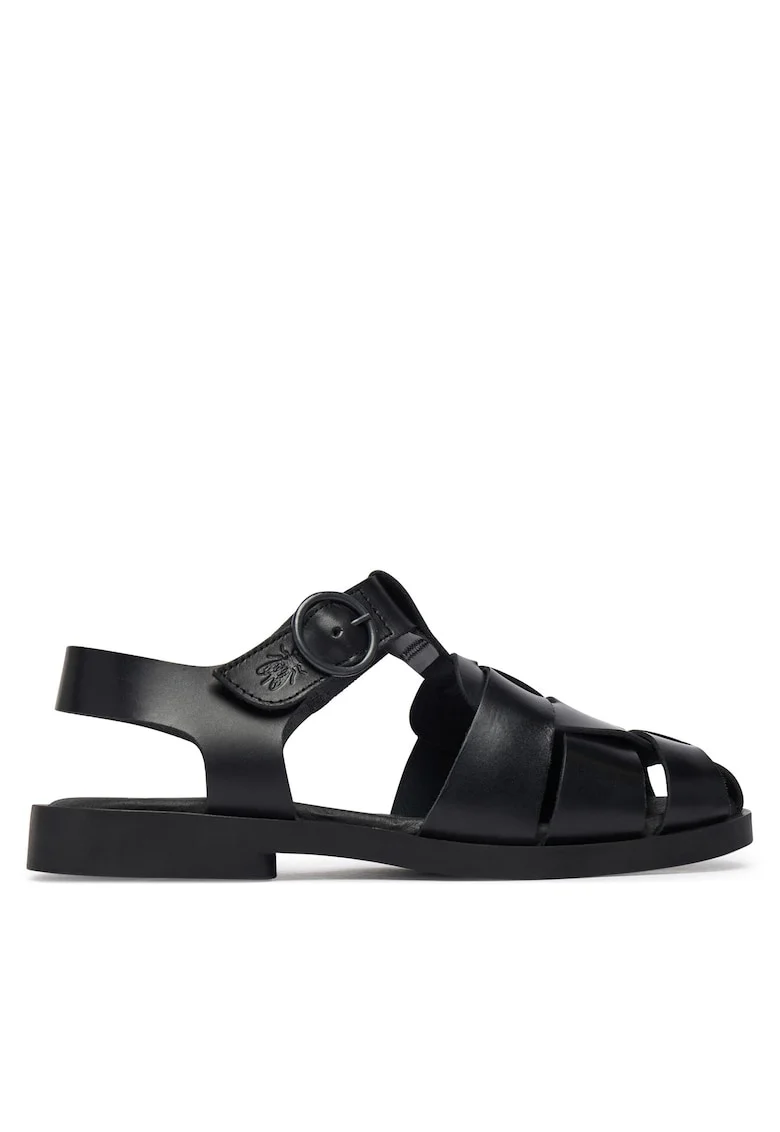 Sandale dama,  din piele naturala, negre