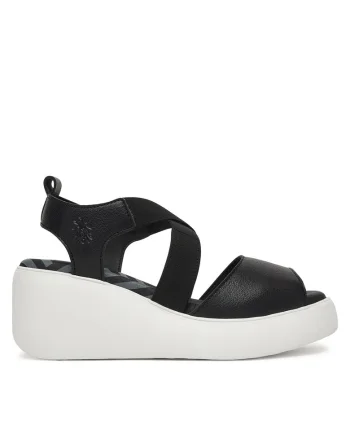 Sandale dama,  piele naturala, negre