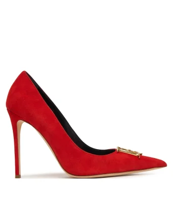 Pantofi pentru dama,  stiletto, piele naturala, rosu