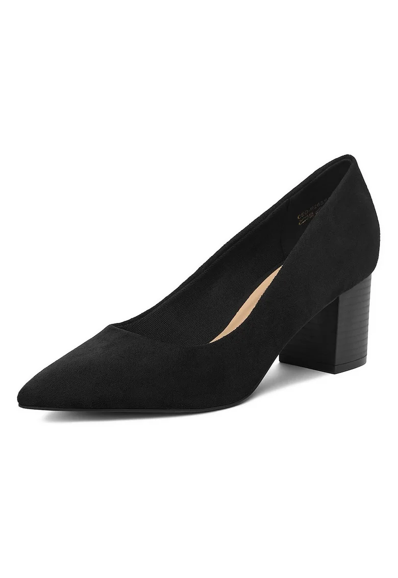 Pantofi dama,  model clasic, negru, textil