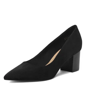 Pantofi dama,  model clasic, negru, textil