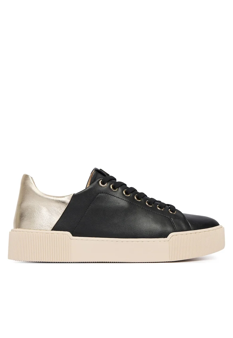 Pantofi dama, Hogl, piele naturala, negru, piele naturala material sintetic, Negru