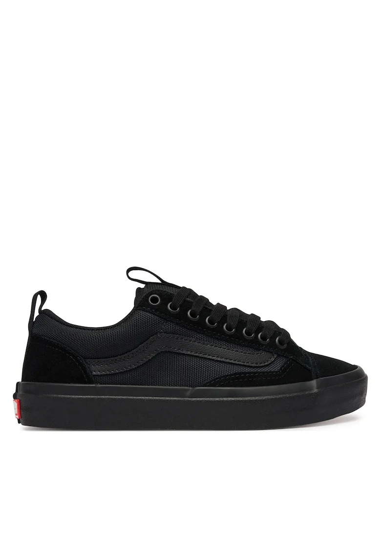 Tenisi dama,  piele intoarsa, negru, material textil