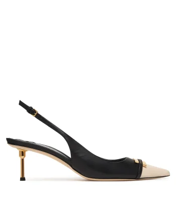 Pantofi dama,  piele naturala, toc stiletto, negru