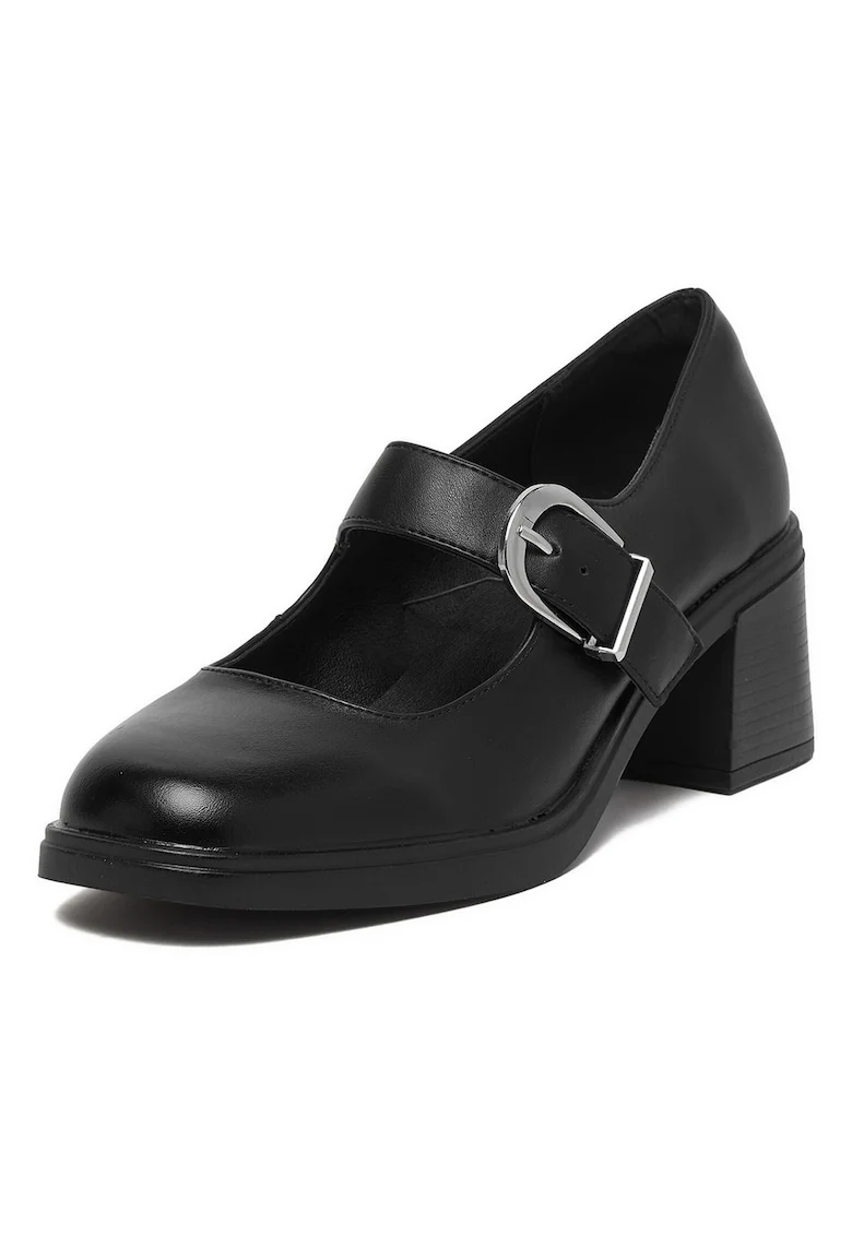 Pantofi dama,  stiletto, negru, sintetic