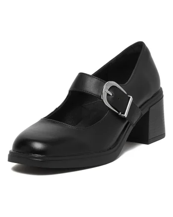 Pantofi dama,  stiletto, negru, sintetic