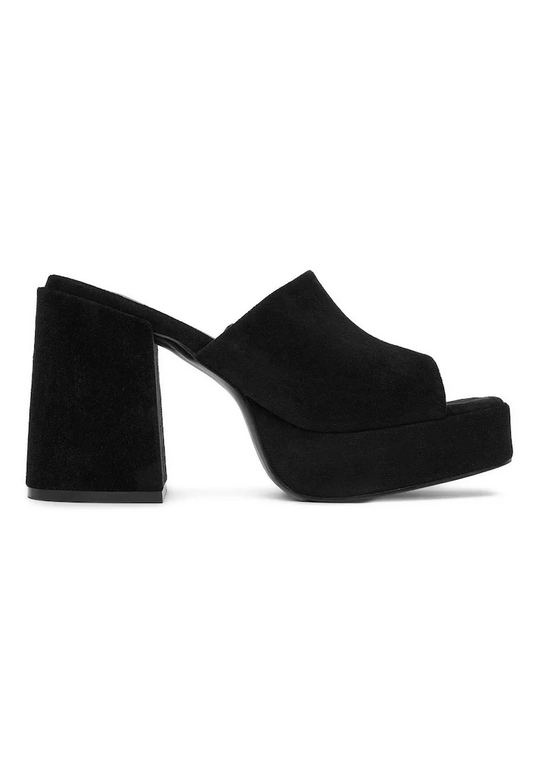 Pantofi de dama,  material textil, negru