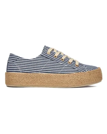 Espadrile dama,  material textil, albastru