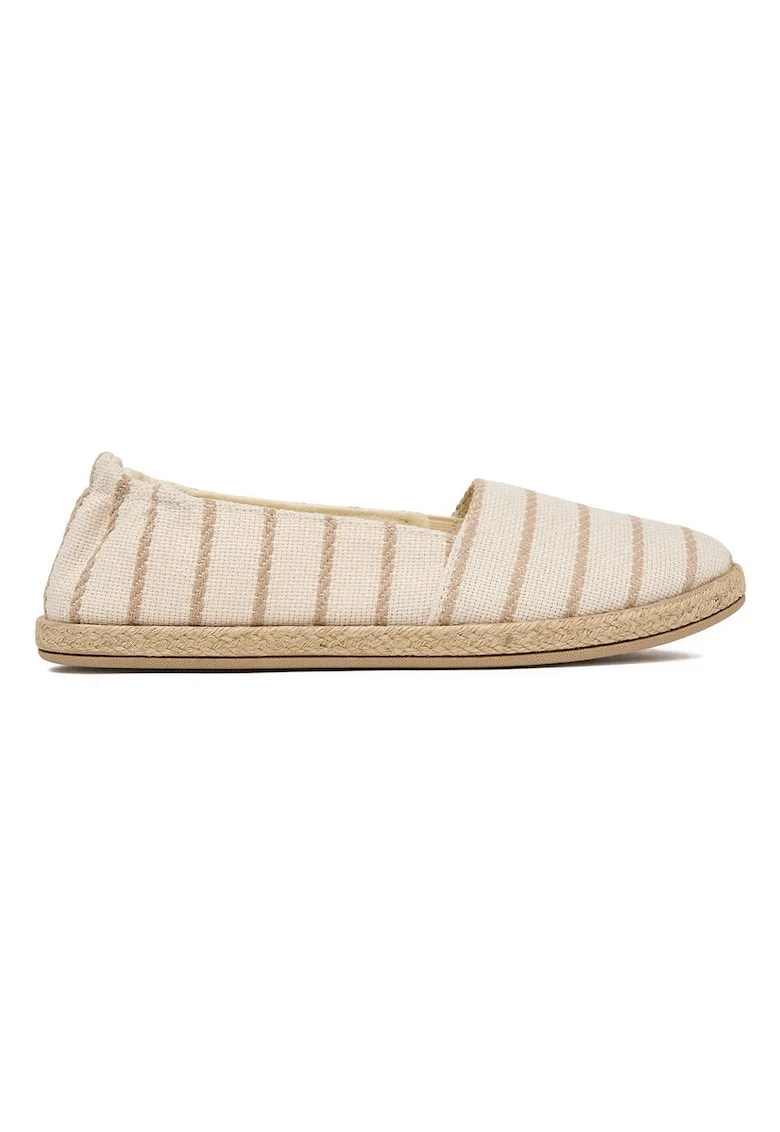 Espadrile dama,  tesatura textila, bej