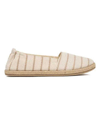 Espadrile dama,  tesatura textila, bej