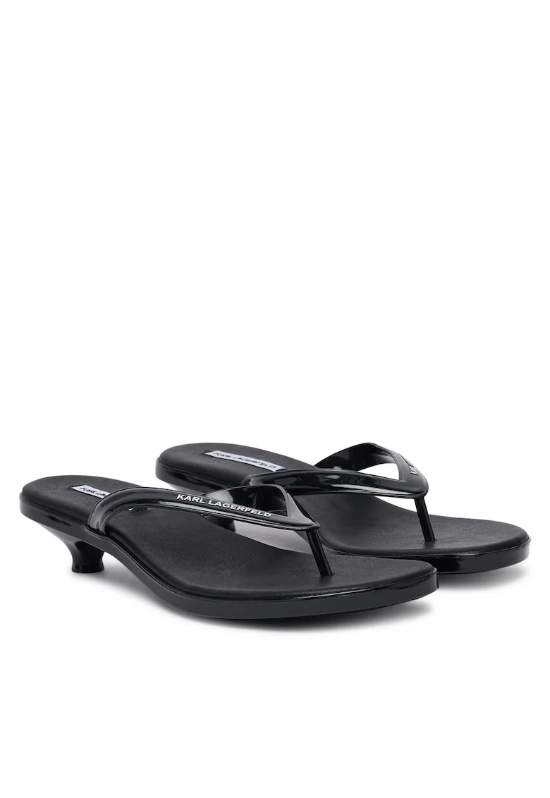 Slapi dama,  negru, material sintetic