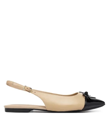 Balerini 9-29401-46,  Piele naturala, Bej
