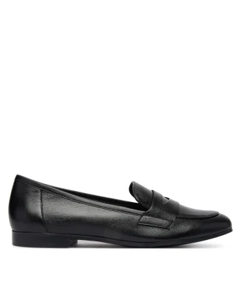 Mocasini dama,  din piele naturala, negru