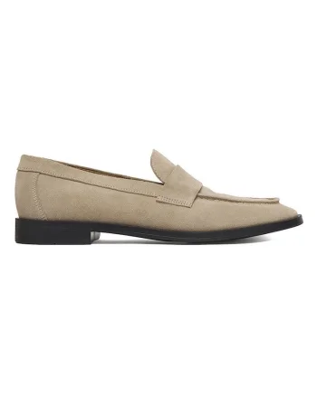 Mocasini de dama,  piele naturala, bej