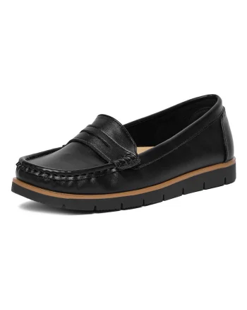 Mocasini dama,  tesatura, negru