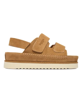 Sandale dama,  piele naturala, platforma, bej