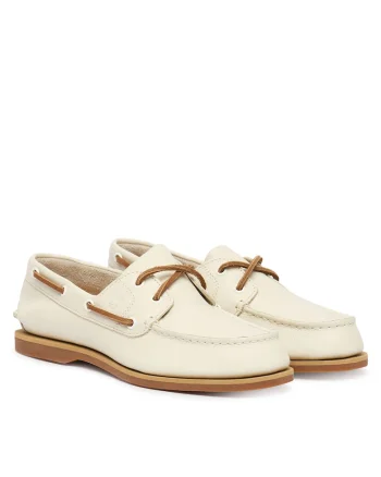 Mocasini dama,  piele naturala, alb
