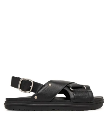 Sandale dama,  piele naturala, negru