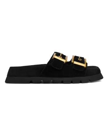 Papuci dama,  Eo Alivia, piele naturala, negru