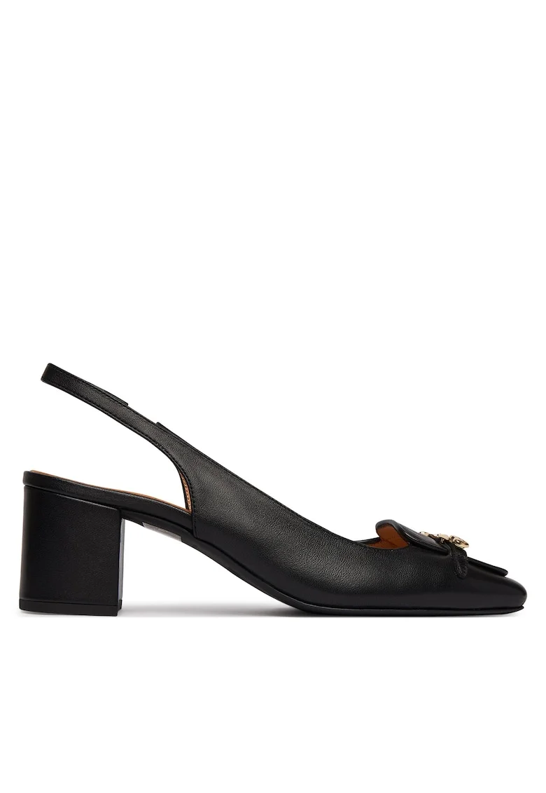 Pantofi dama,  piele naturala, negru, sintetic