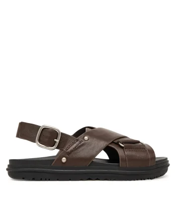 Sandale dama,  piele naturala, maro
