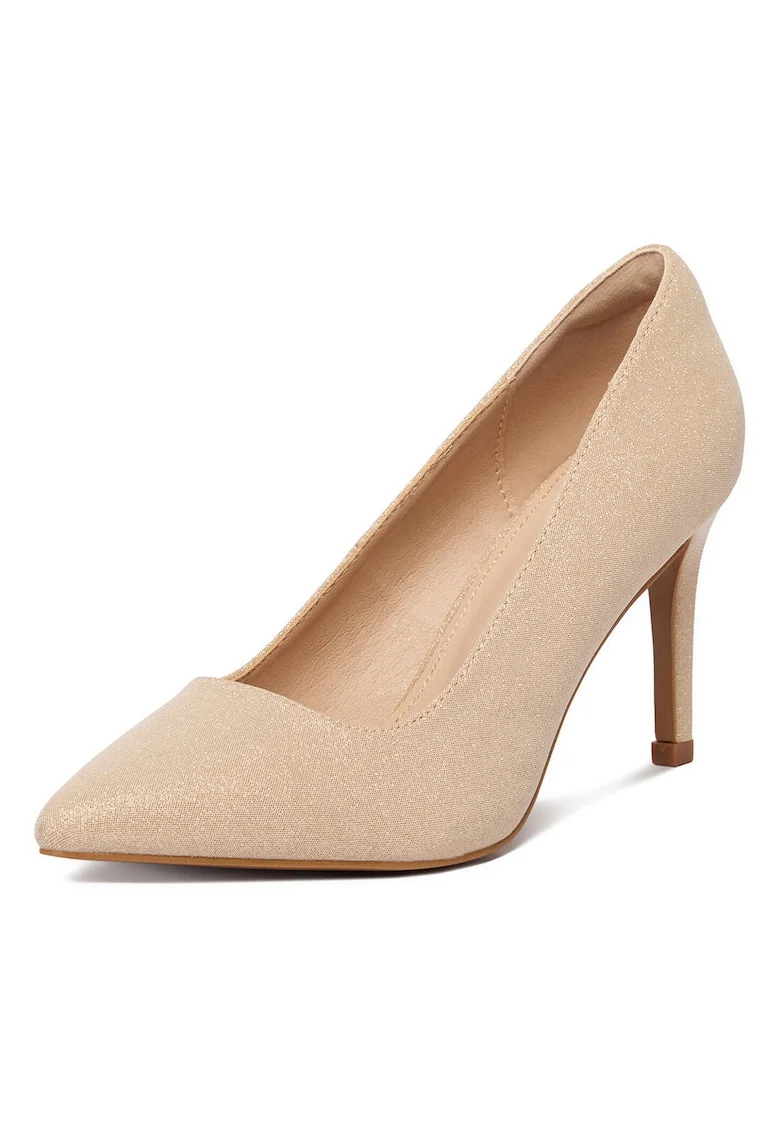 Pantofi dama  stiletto bej, Bej