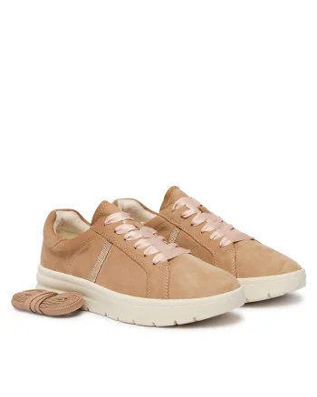 Tenisi dama,  piele naturala, confortabil, maro