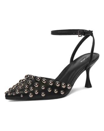 Pantofi stiletto  sintetic, negru, Negru