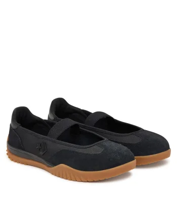 Balerini,  Piele naturala, Negru A16251C, Negru