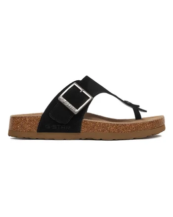 Slapi dama, G-Star Raw, piele naturala, negru, design minimalist