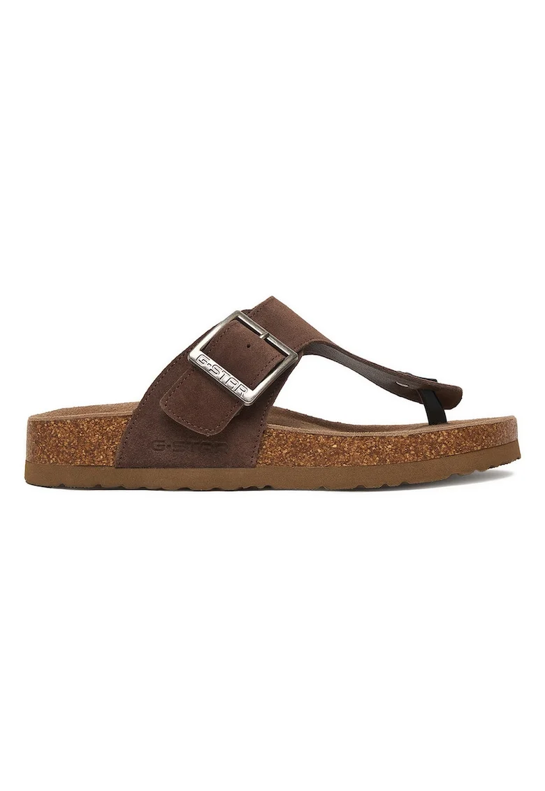 Slapi dama, G-Star Raw, piele naturala, maro, design minimalist