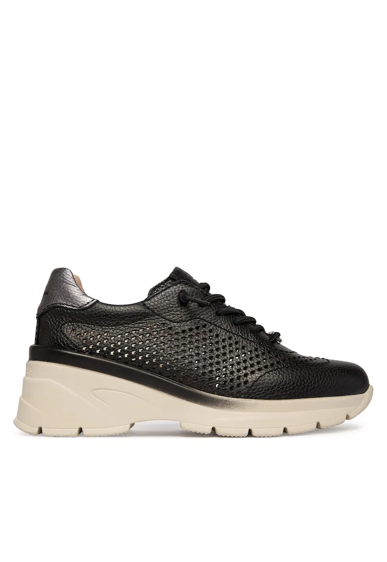 Pantofi negru  din piele, Negru