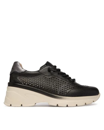 Pantofi negru  din piele, Negru