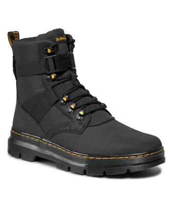 Ghete unisex, Dr Martens, Negru, Textil,