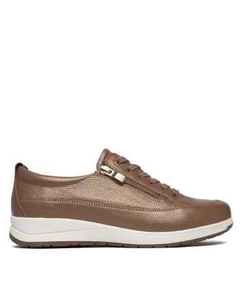 dama,  piele naturala, fermoar, maro, Maro