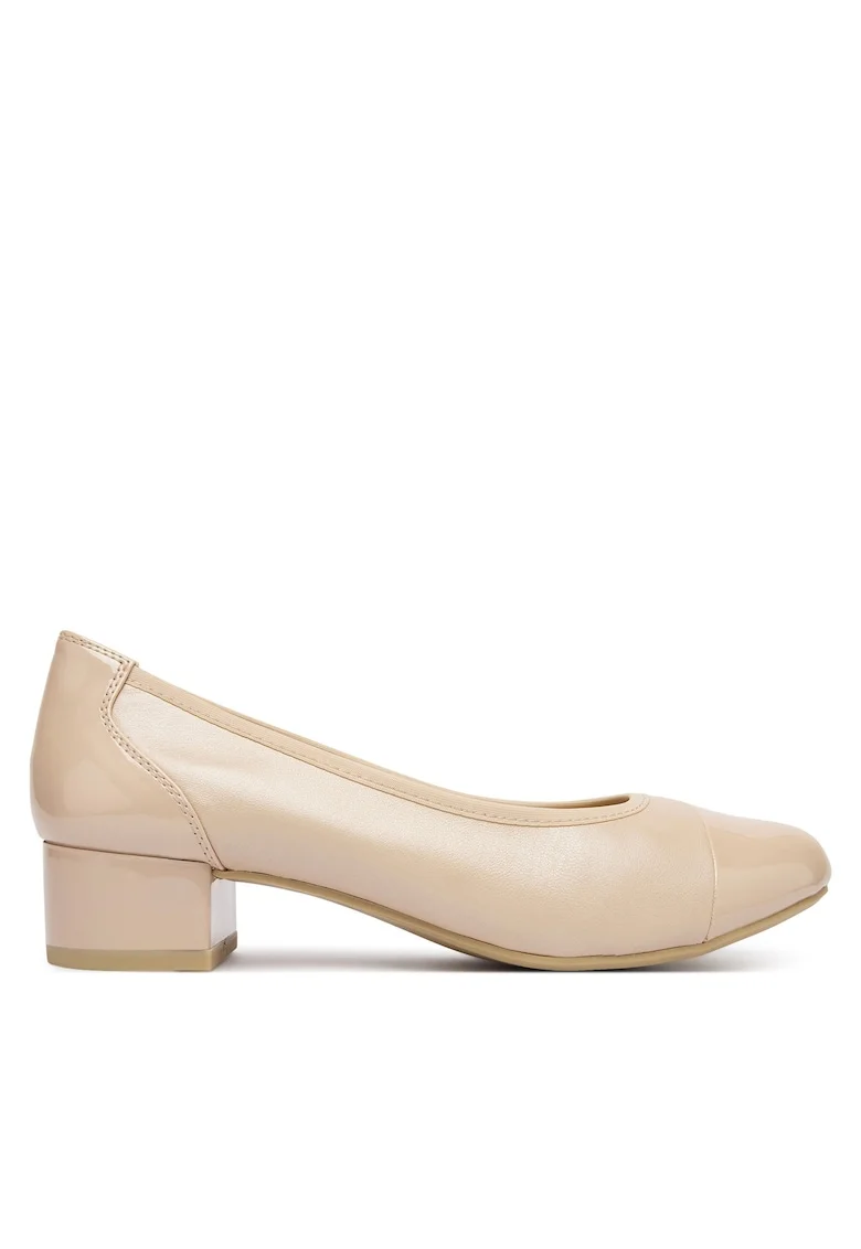 Pantofi dama,  piele naturala, bej