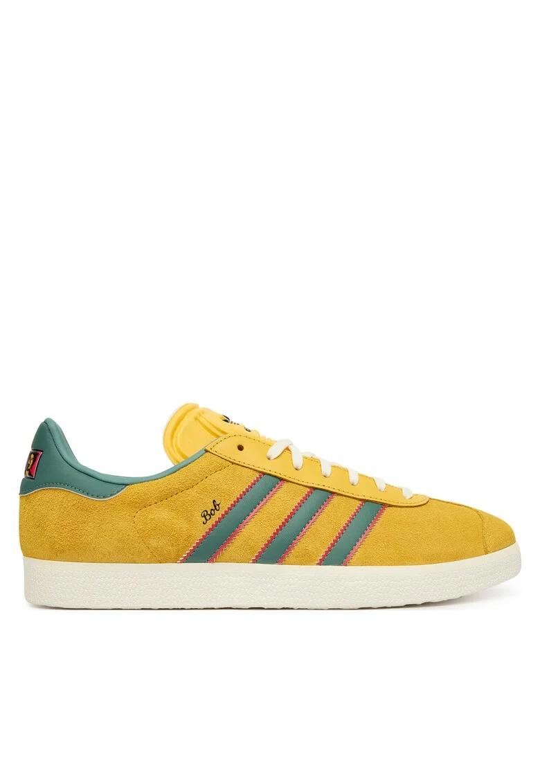 i Adidas, piele naturala, galben,