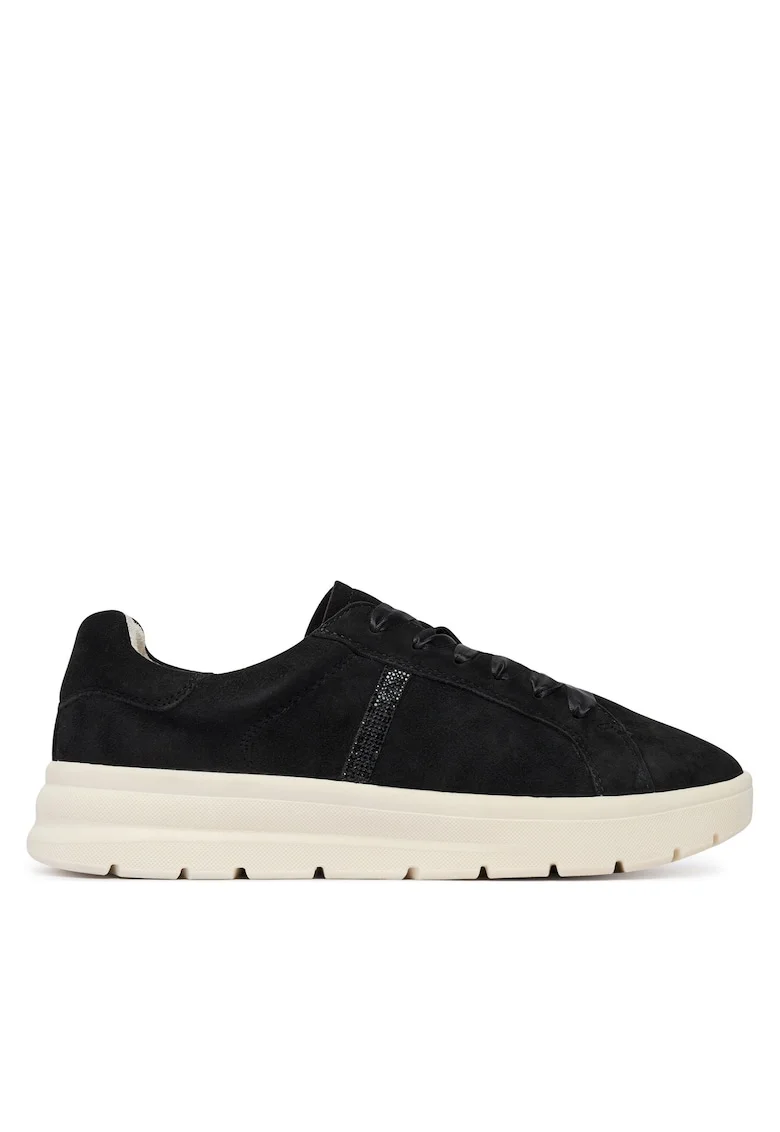 Tenisi dama,  piele naturala negru, confortabili, Negru
