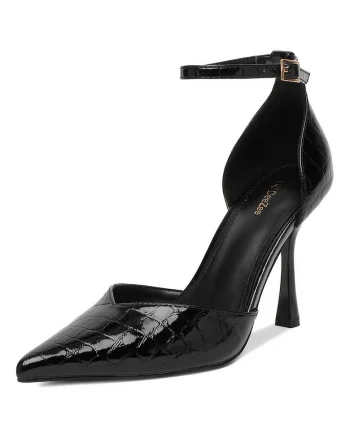 Pantofi dama,  negru, sintetic, Negru