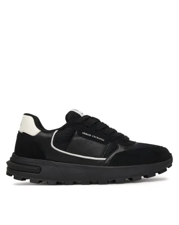 Tenisi barbati,  piele naturala, negru