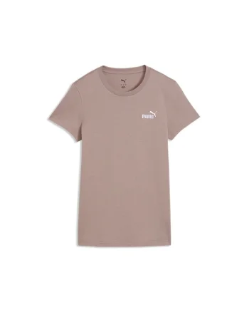 Tricou de bumbac ESS Small No. 1, Alb/Roz prafuit
