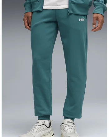 Pantaloni de trening cu logo ESS 2, Verde/Verde persan