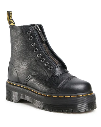 Ghete dama,  piele naturala, negru, inchidere cu fermoar,