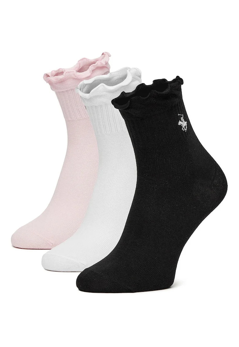 Sosete dama,  set 3 par, negru, 35x38